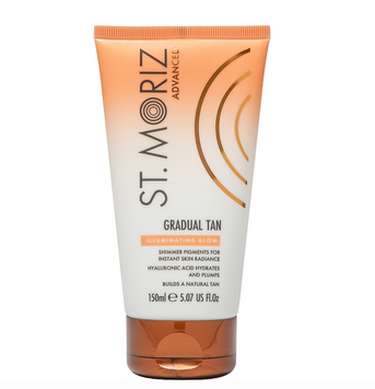 Лосьйон для поступового прояву автозасмаги з шимером St.Moriz Advanced Illuminating Gradual Tan Lotion 8673986303807 фото