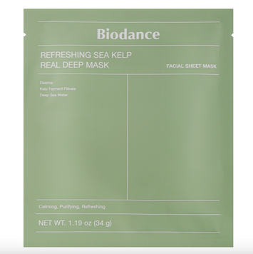 Гідрогелева маска з морською ламінарією Biodance Refreshing Sea Kelp Real Deep Mask 985739867893 фото