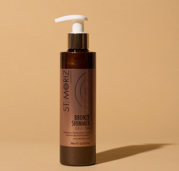 Засіб для бронзової засмаги з ефектом шимеру St Moriz Advanced Bronze Shimmer Tan 8767564780854 фото